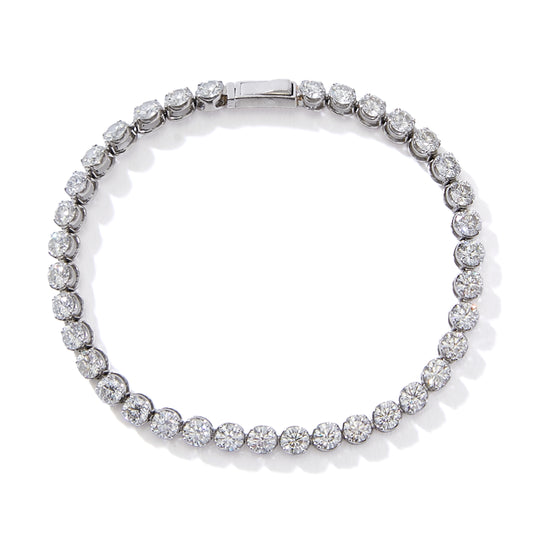 Tennis Eternity Bracelet Plat.
