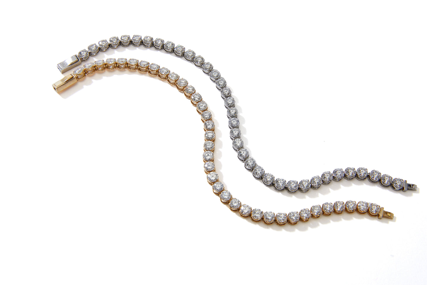 Tennis Eternity Bracelet Plat.