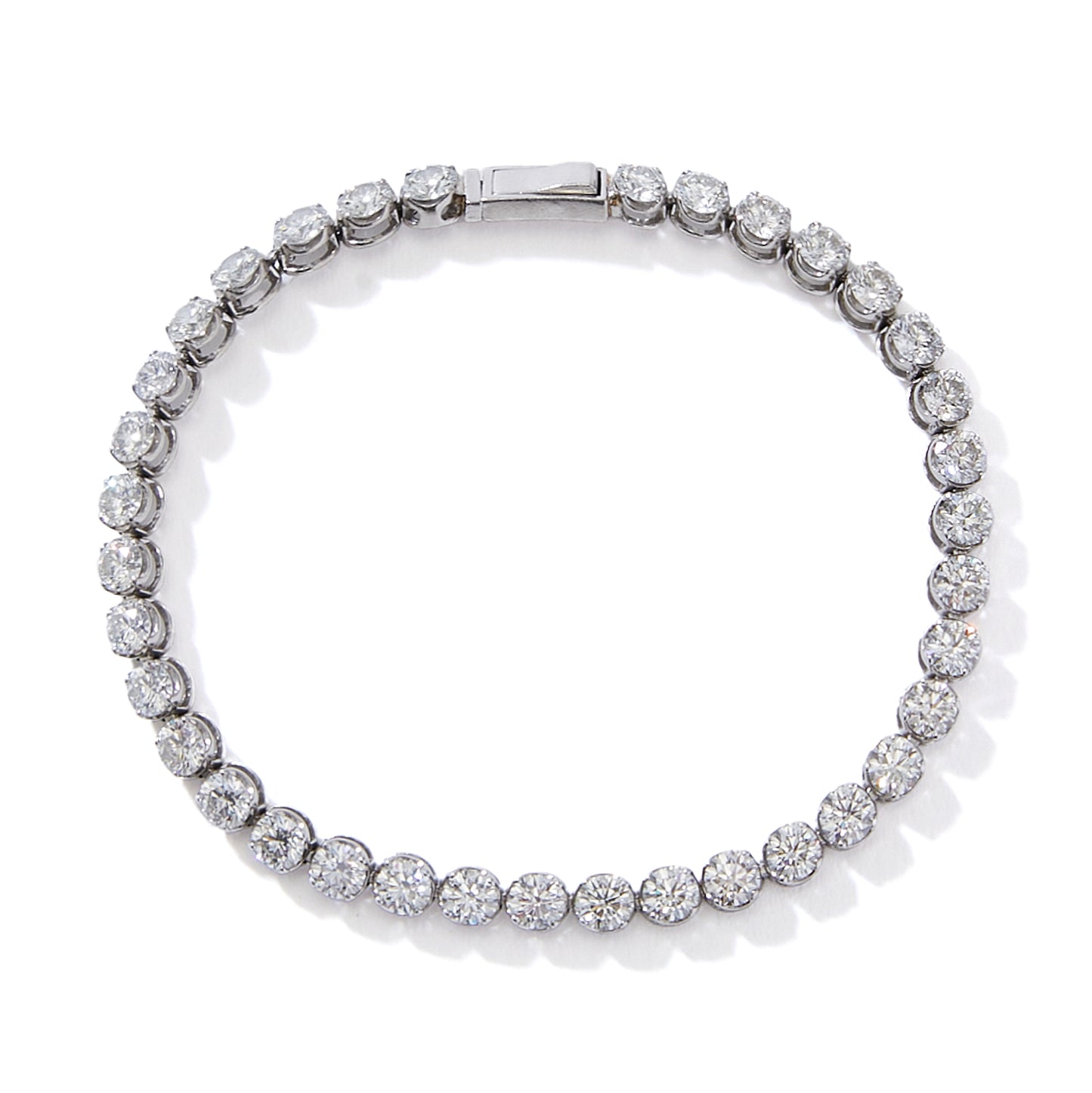 Tennis Eternity Bracelet Plat.