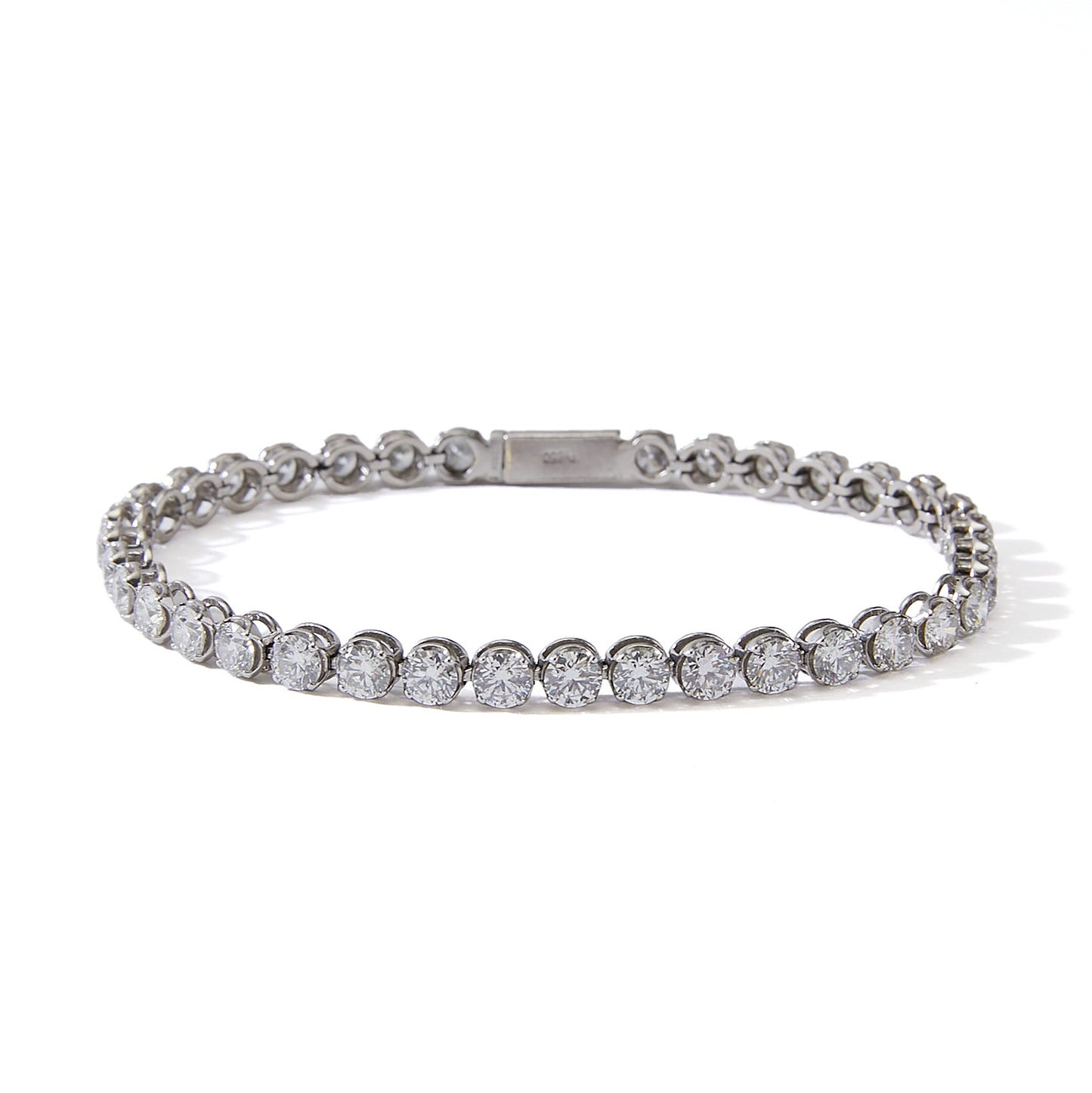 Tennis Eternity Bracelet Plat.