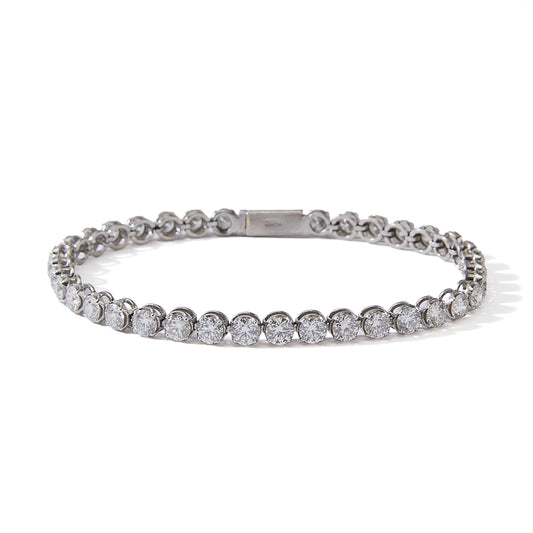 Tennis Eternity Bracelet Plat.