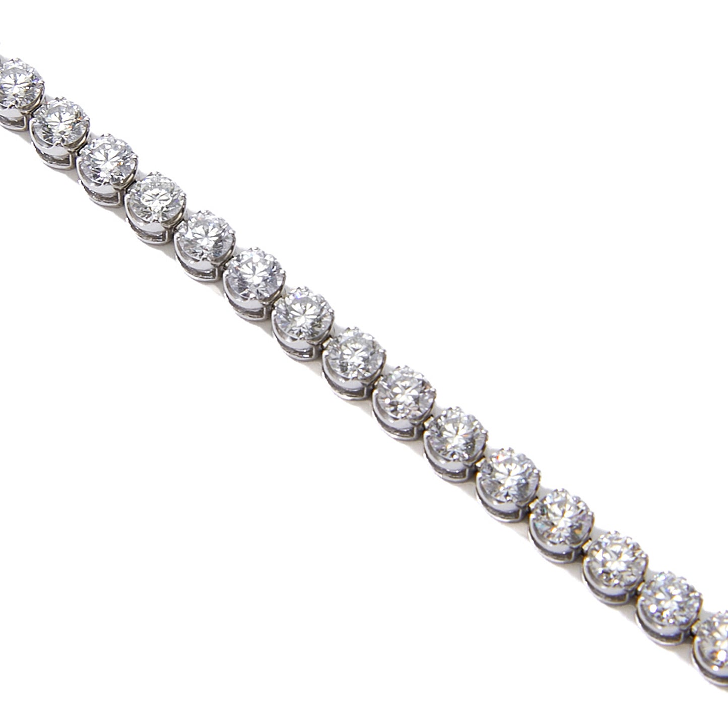 Tennis Eternity Bracelet Plat.