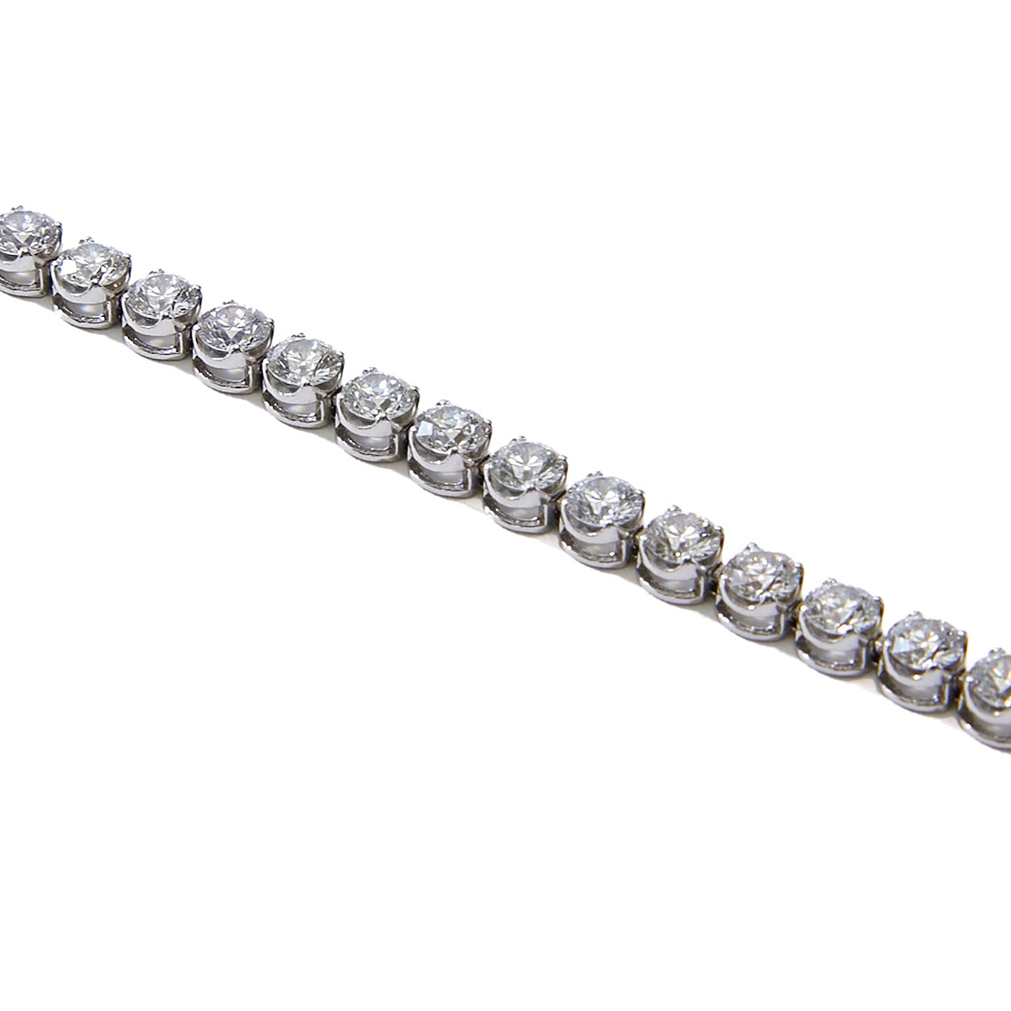 Tennis Eternity Bracelet Plat.