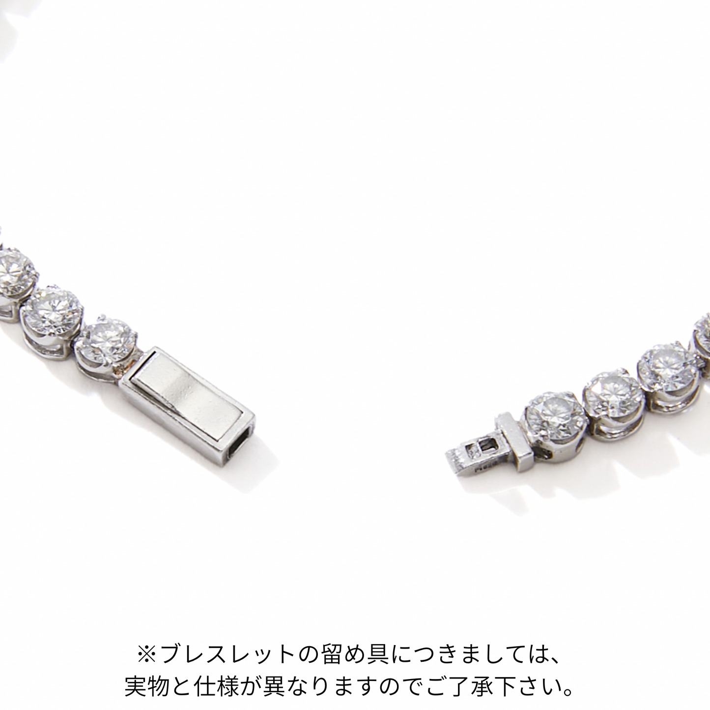 Tennis Eternity Bracelet Plat.